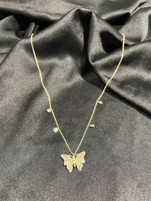 Summer butterfly necklace