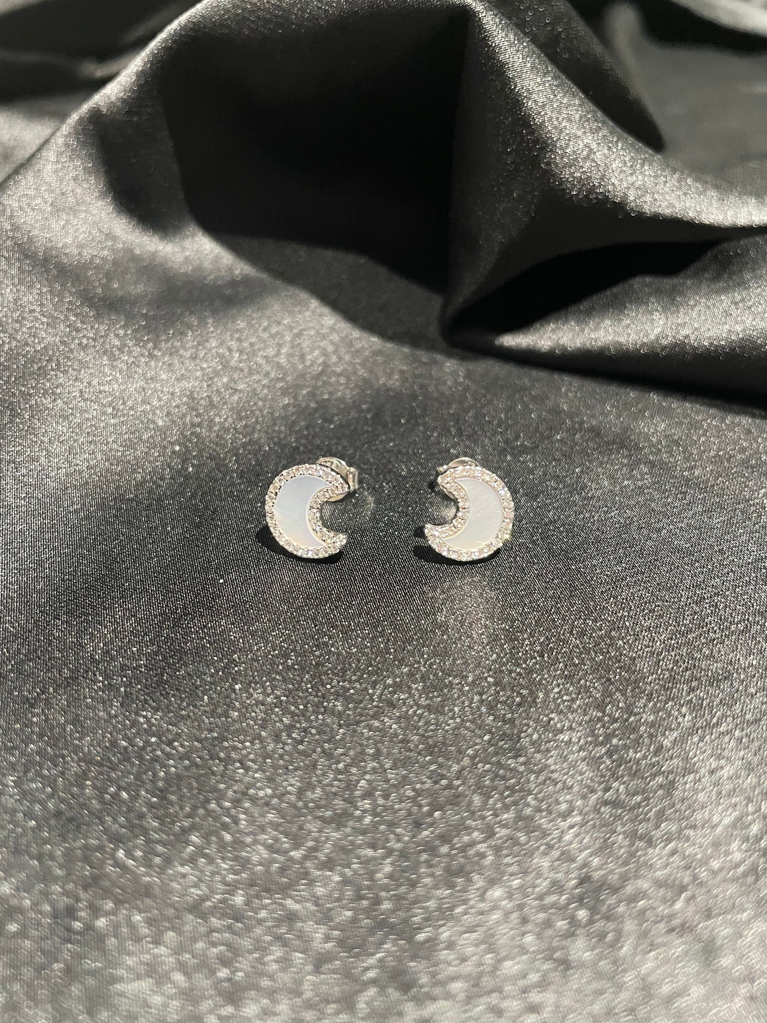 Moon necklace & earrings