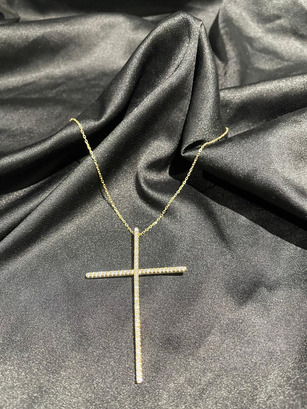 Large cross necklace